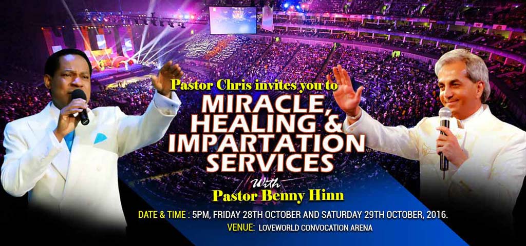 Pastor chris and Pastor Benny Hinn Healing Crusade