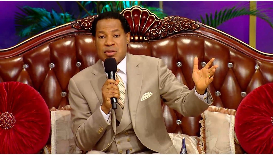 "This April, we are in prayer," Pastor Chris announces at Global Service